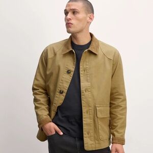 EVERLANE Organic Cotton Canvas Barn Jacket in Black